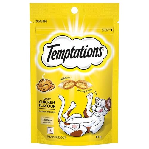 Temptation crunchy treats for cats are delicious, bite-sized snacks with satisfying crunch that clean teeth &reduce tartar, packed with flavor and nutrients.