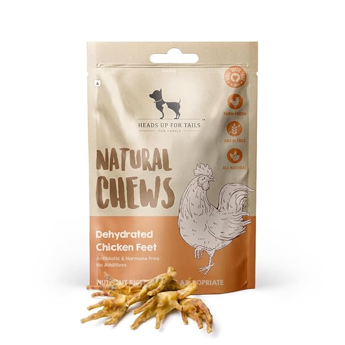Dehydrated chicken feet for dogs treat tasty and healthy made from 100% real meat rich in protein& free from additives good for training daily nutritious