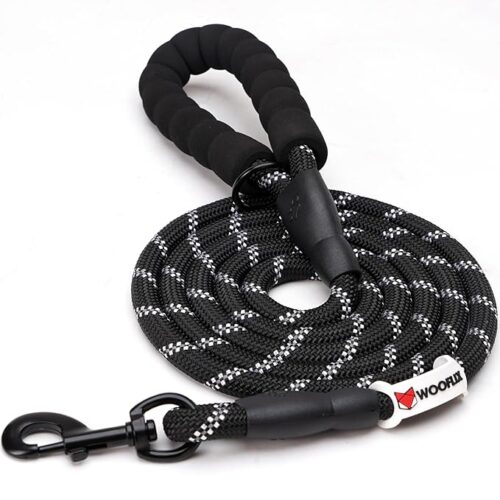 Nylon dog leash durable &secure, non-slippery dog leash provides firm, comfortable grip for better control during walks high-quality anti-slip material.