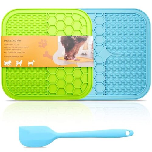 Dog licking mat for anxiety are textured feeding surfaces designed to keep pets engaged and calm, promote slower eating, reduce anxiety,