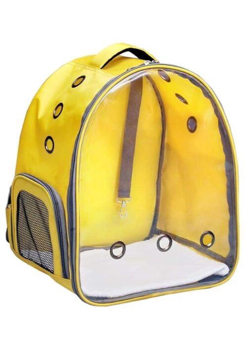 Pet backpack carrier is a comfortable carrier designed to safely transport your pet while keeping your hands free proper ventilation & secure