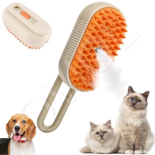 steam brush for dogs ensures clean, healthy coats and reduces stress for pets