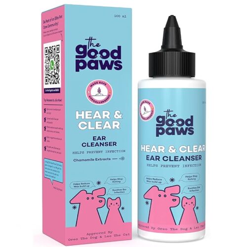 Feline ear cleaning solution removes wax, dirt, debris & soothing irritation. safe for all ages, prevents infections, controls moisture, keeps ears fresh